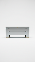 Modular Worktable in Soft Silver