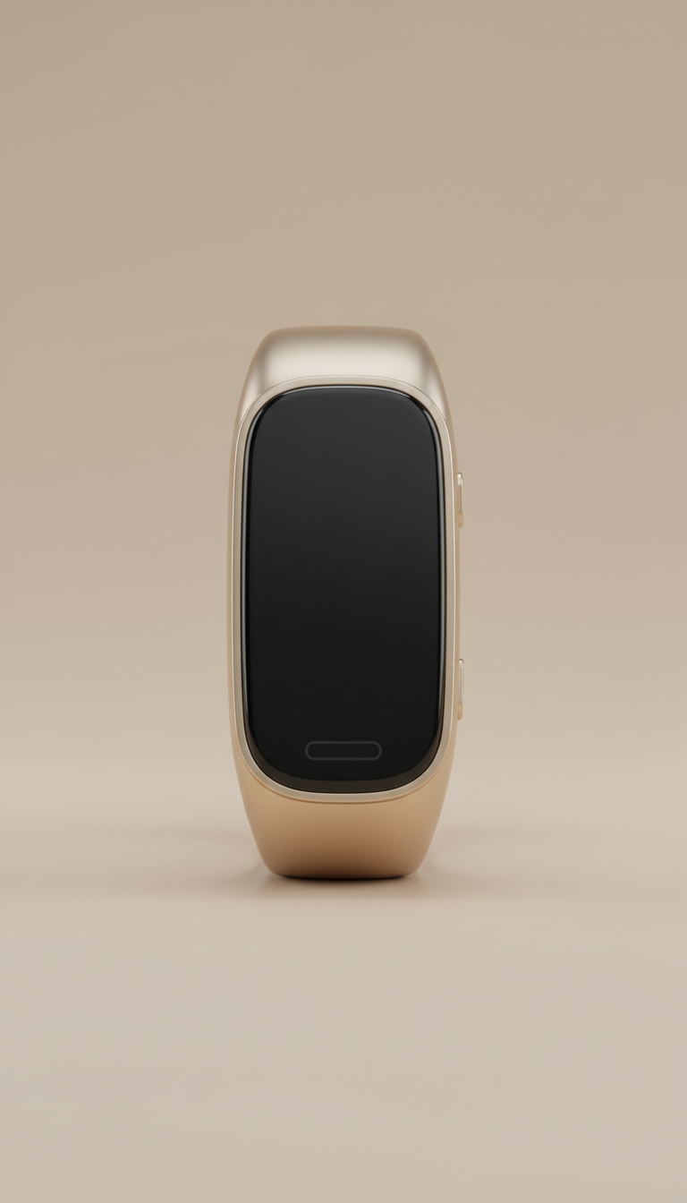 Champagne Gold Fitness Tracker Band