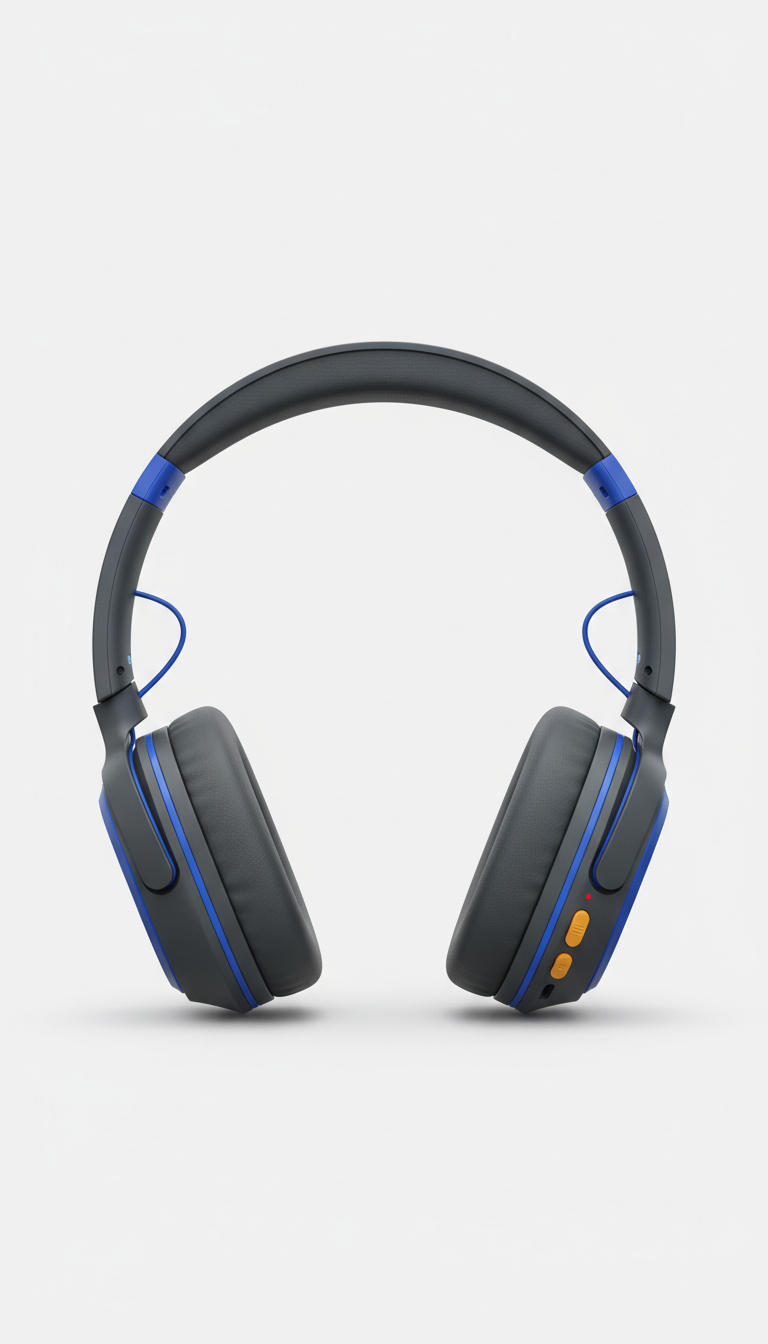 Metro Blue Wireless Headphones
